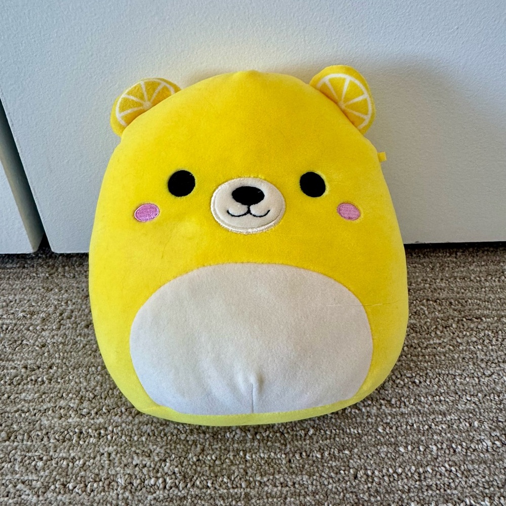 Squishmallows Belton the Lemon Bear 8” Plush